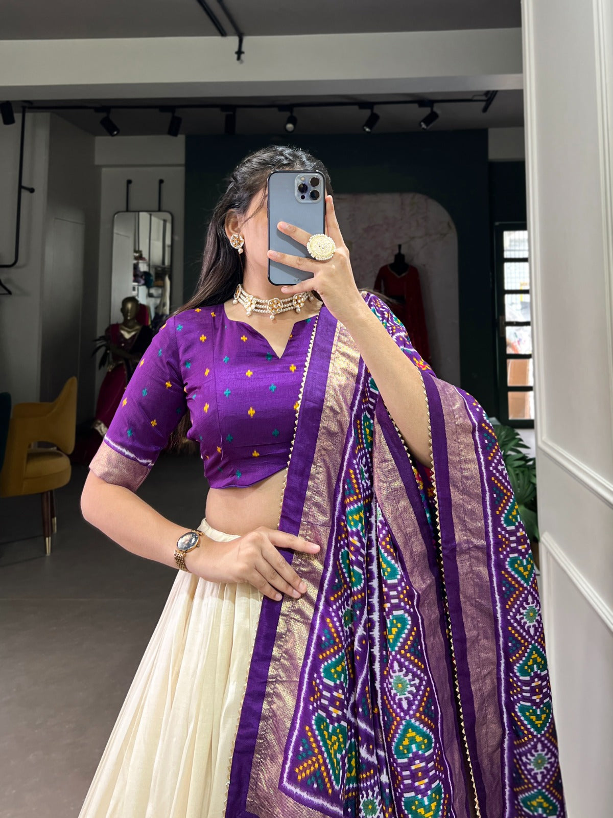 Patola Print Lehenga Choli