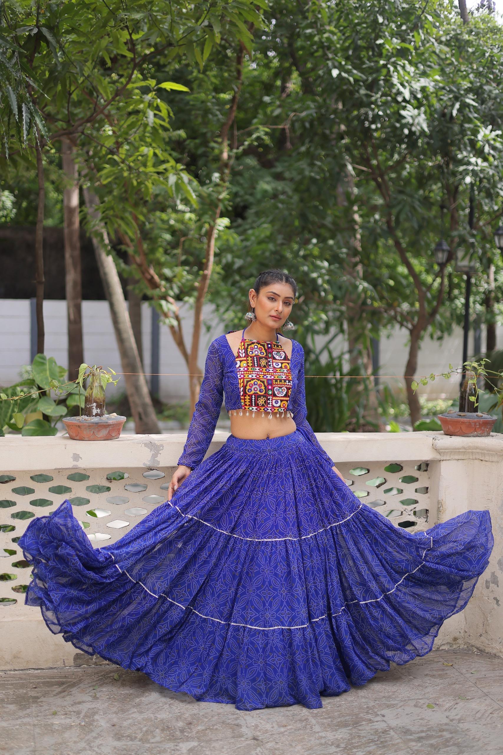 BANDHEJ PRINT WITH GOTTA PATTI & GAMTHI WORK