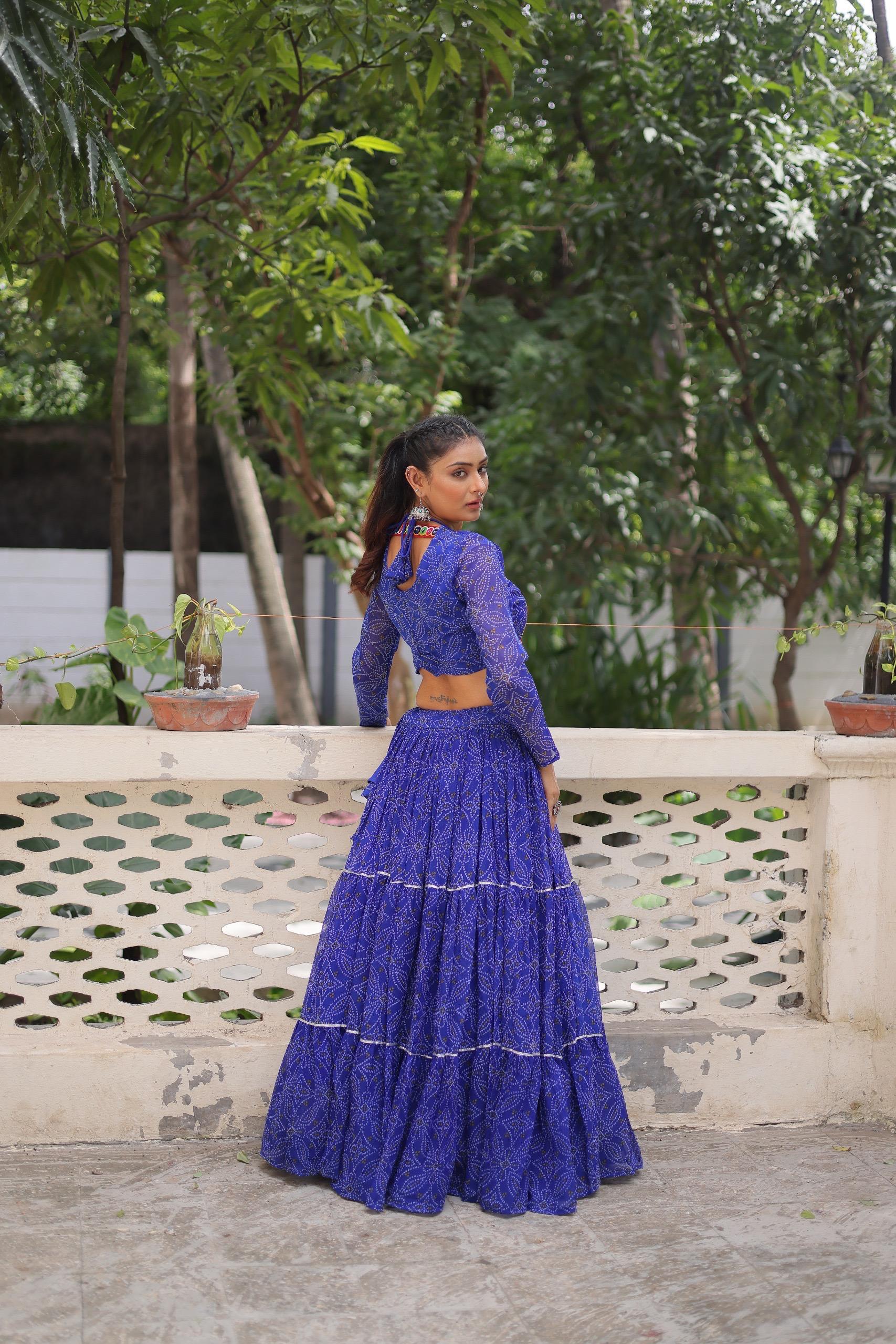 BANDHEJ PRINT WITH GOTTA PATTI & GAMTHI WORK