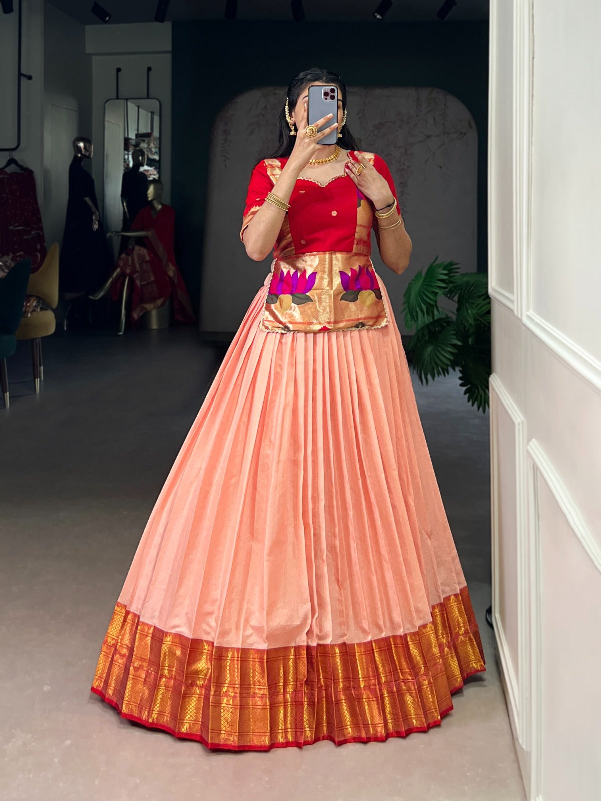 Jacquard Co-ord Set Lehenga