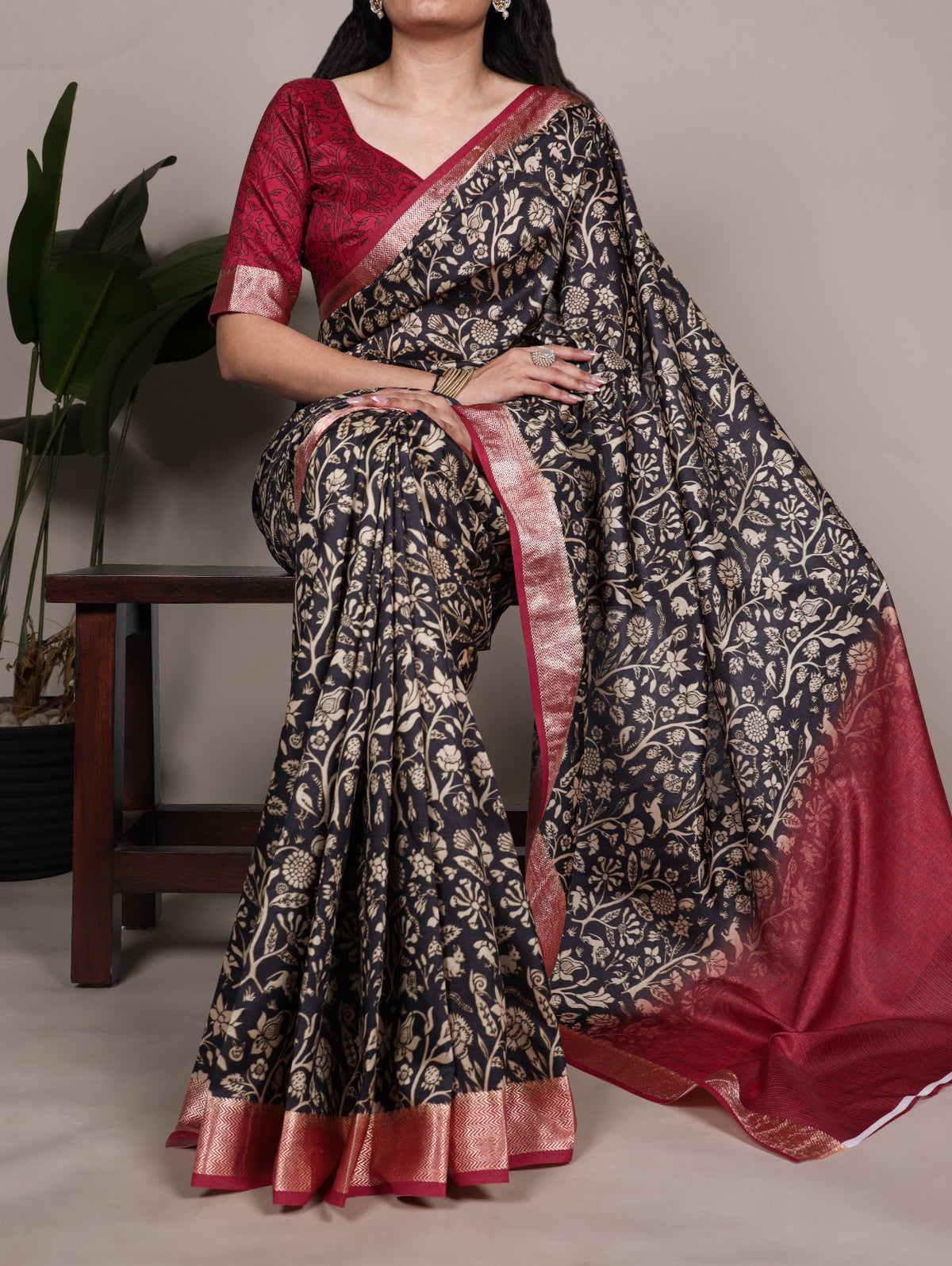Premiums Tassar Silk Printed Saree Collection