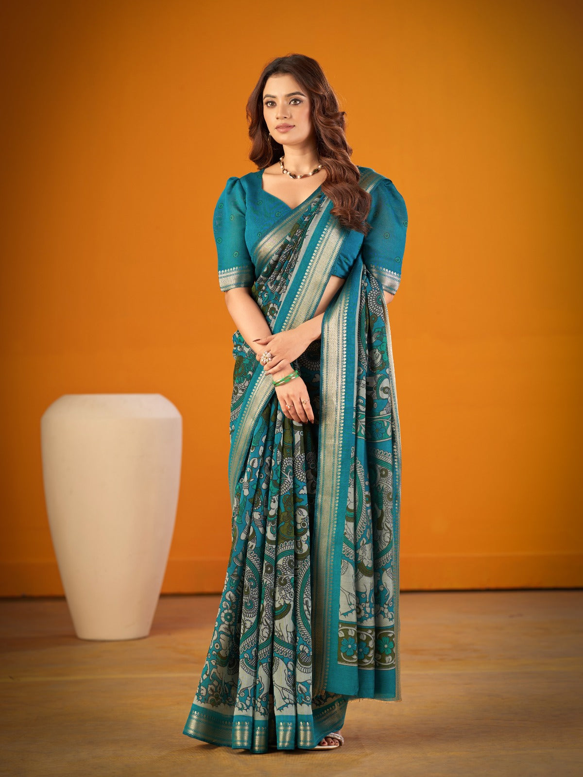 Kalamkari artistry Saree