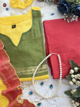 Pure Cotton Suit Set Elegant Kanchi With Jaquard Dupatta