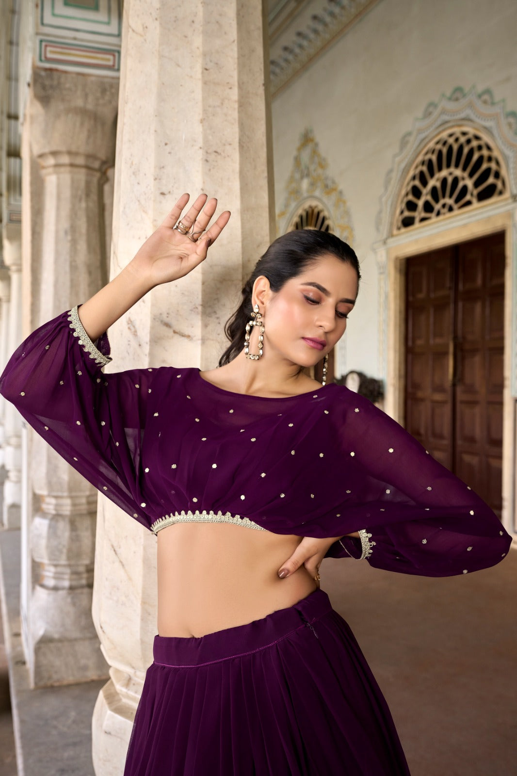 Musturd & Wine Co-ord Lehenga set