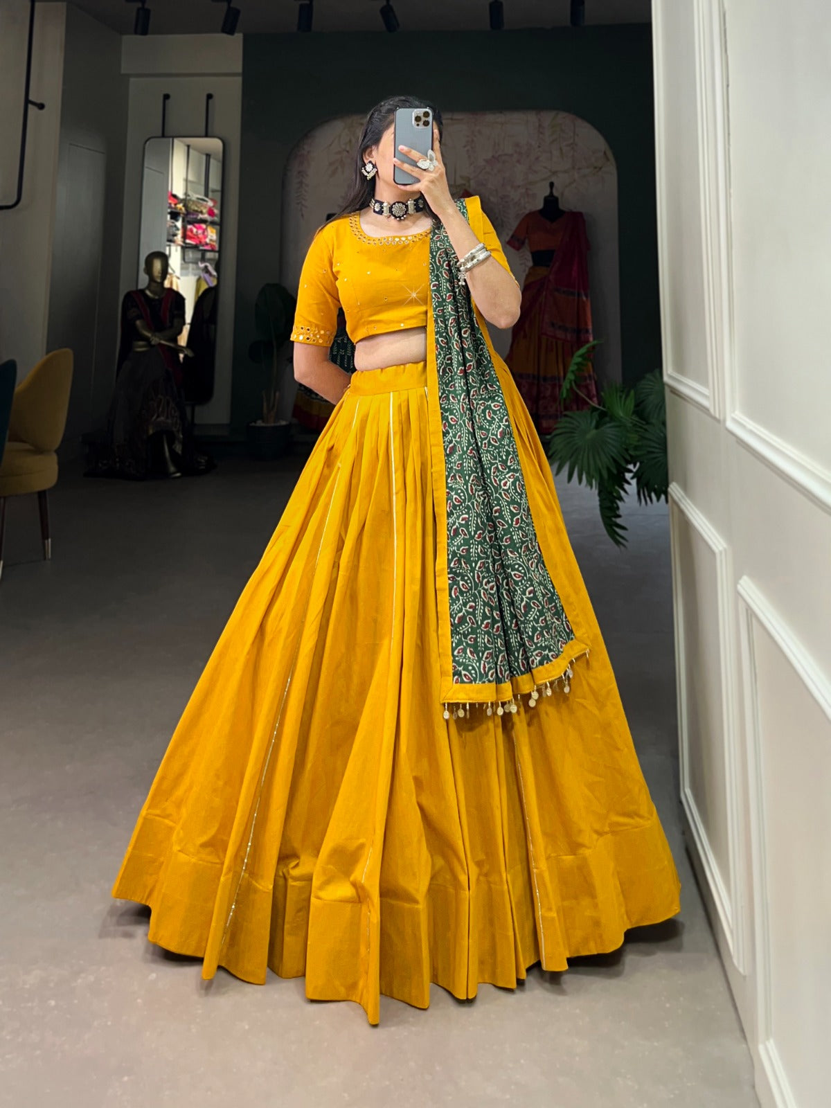 Cotton with Gota Patti Lehenga Choli