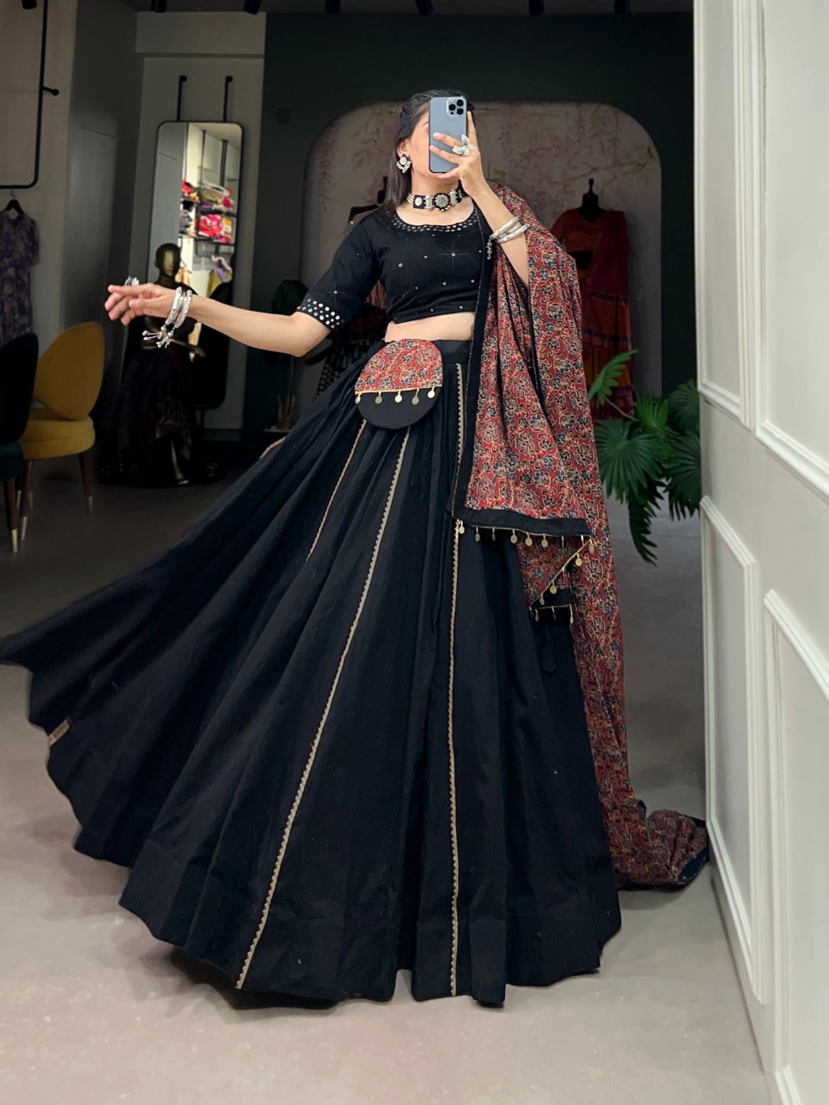 Cotton with Gota Patti Lehenga Choli