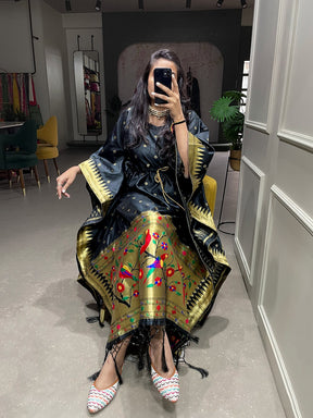 Stunning Jacquard Paithani Kaftan