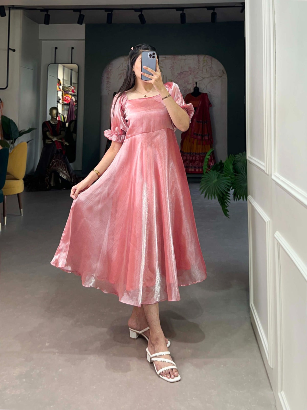 Burberry Silk Plain Frocks
