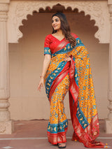 Patola Print Dola Silk Saree