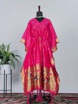 Traditional Elegance with Jacquard Paithani Kaftan