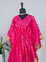 Traditional Elegance with Jacquard Paithani Kaftan