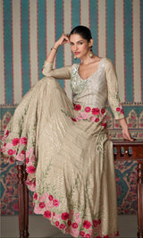 Real Chinon Silk Wedding Gown