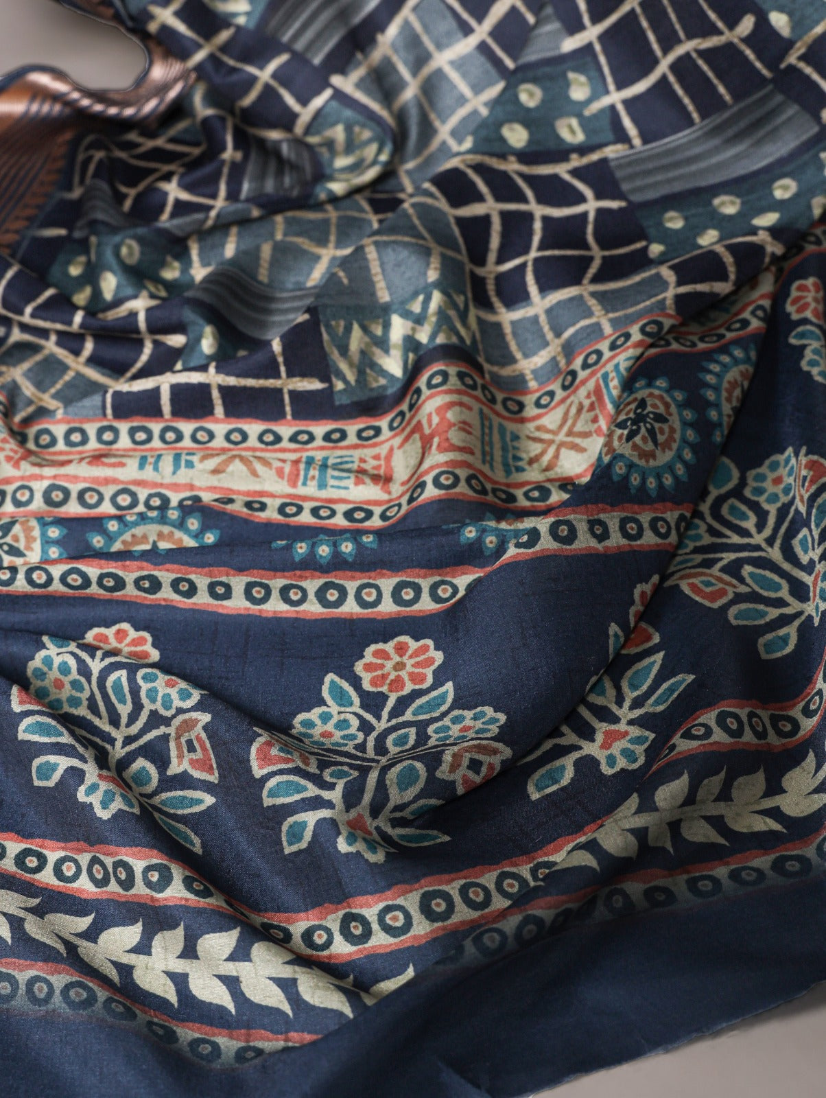 Tussar Silk Printed Saree