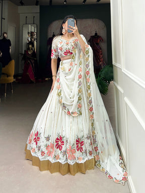 White Wonder Lehenga Choli