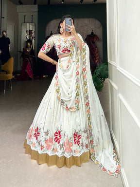 White Wonder Lehenga Choli