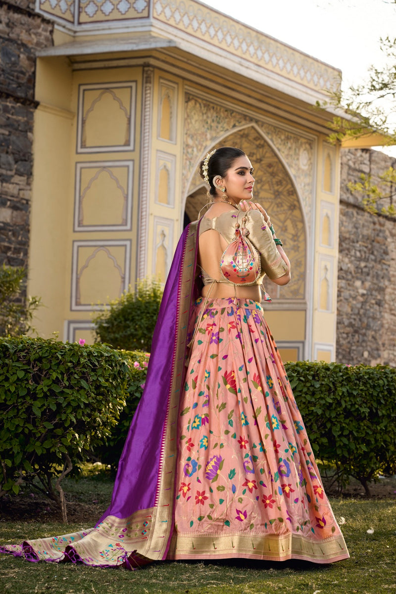 BLUE Paithani Lehenga Choli