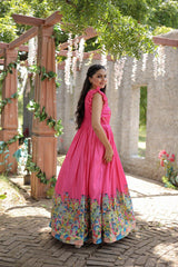 Affordable Elegance with Dola Silk Gown