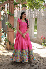 Affordable Elegance with Dola Silk Gown