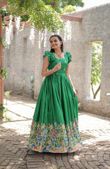 Affordable Elegance with Dola Silk Gown