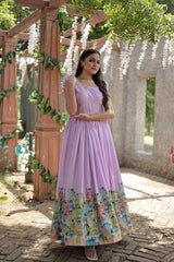 Affordable Elegance with Dola Silk Gown