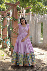 Affordable Elegance with Dola Silk Gown