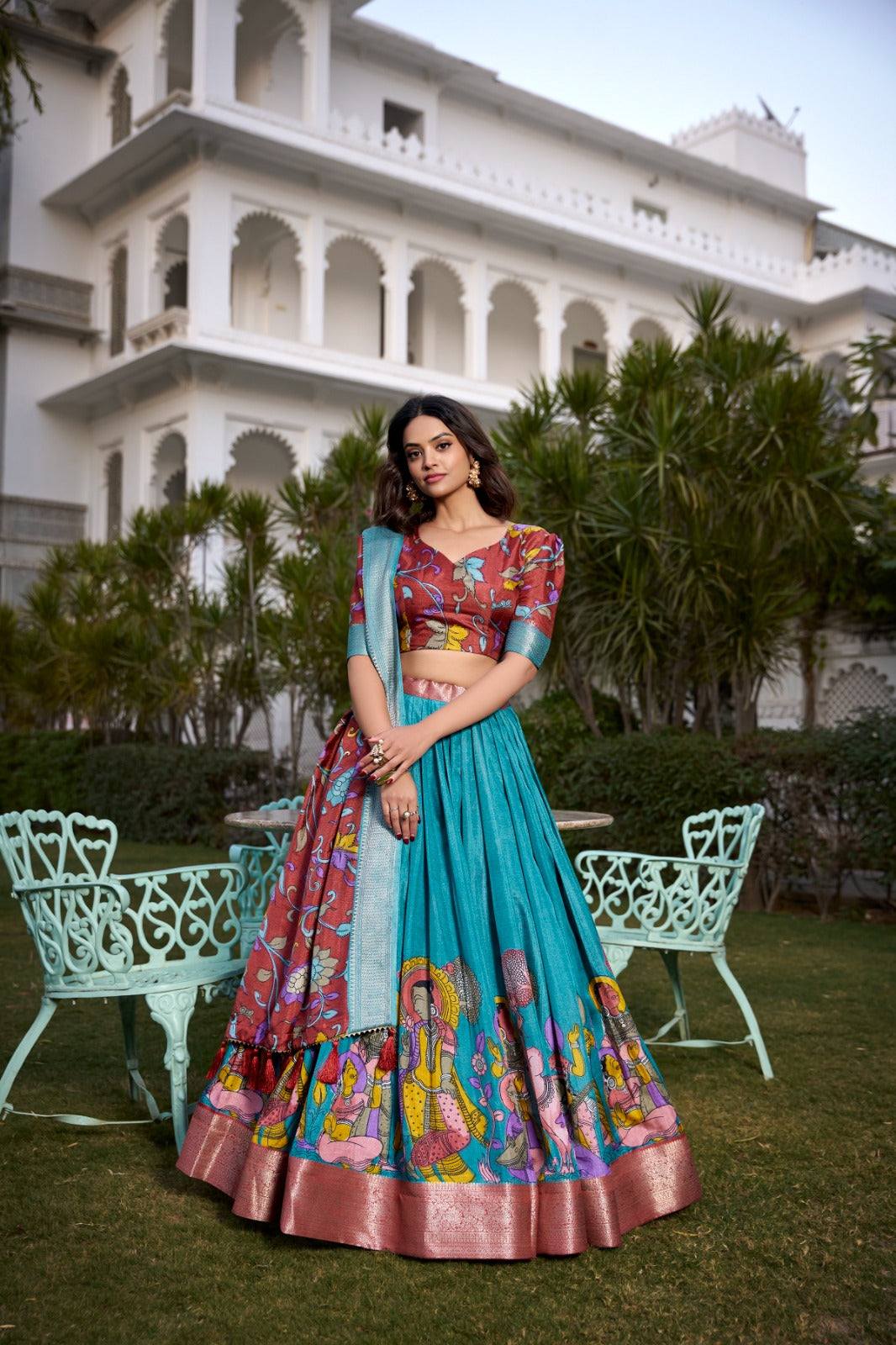 Kalamkari prints Lehenga Choli