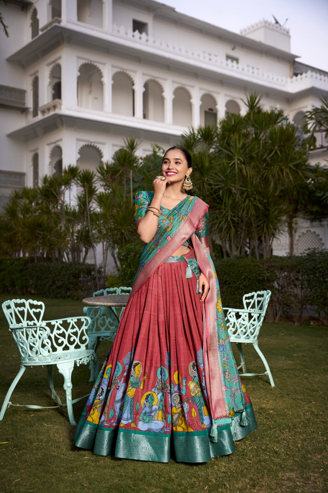Kalamkari prints Lehenga Choli
