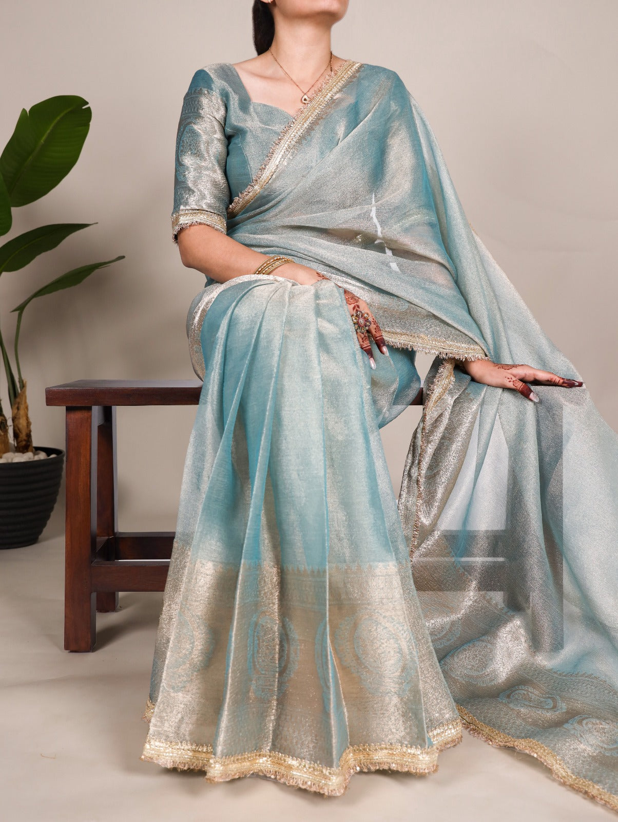 Tissue Shimmer Saree Collections