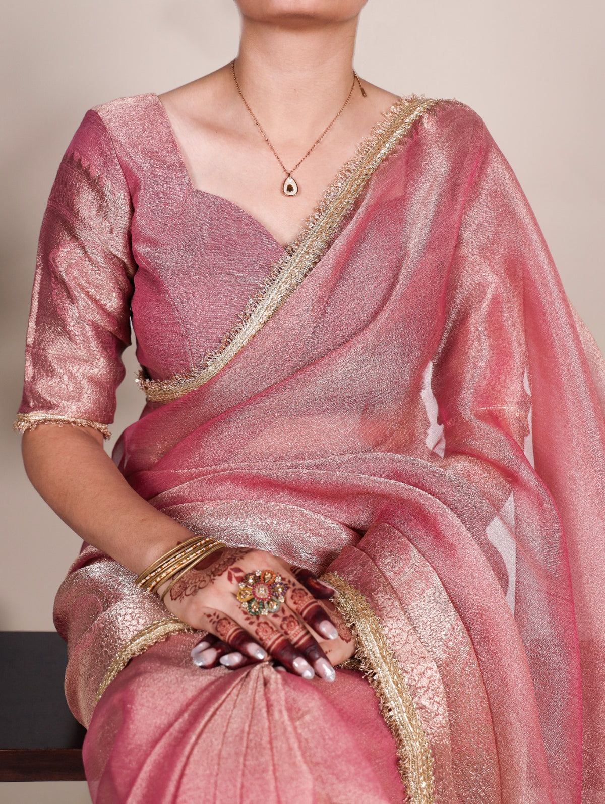 Tissue Shimmer Saree Collections