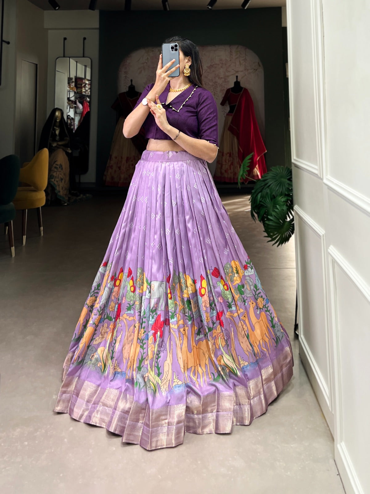 Stunning Dola Silk Co-ord Lehenga Set