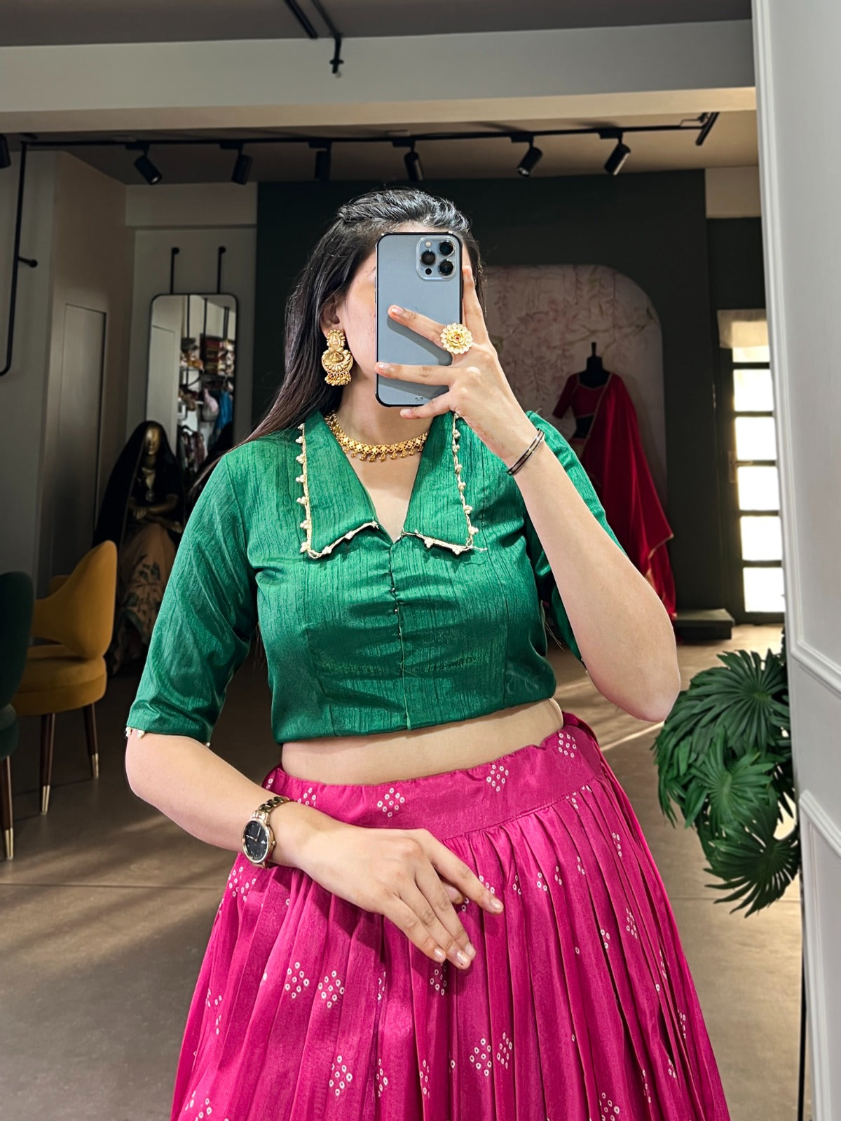 Stunning Dola Silk Co-ord Lehenga Set