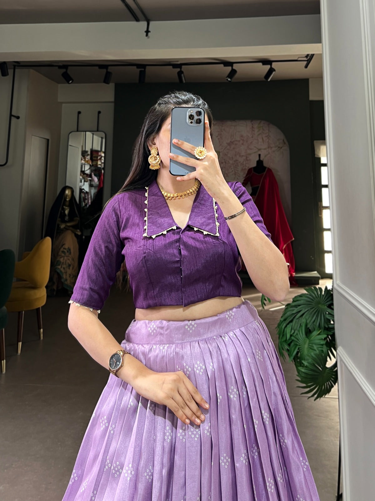 Stunning Dola Silk Co-ord Lehenga Set