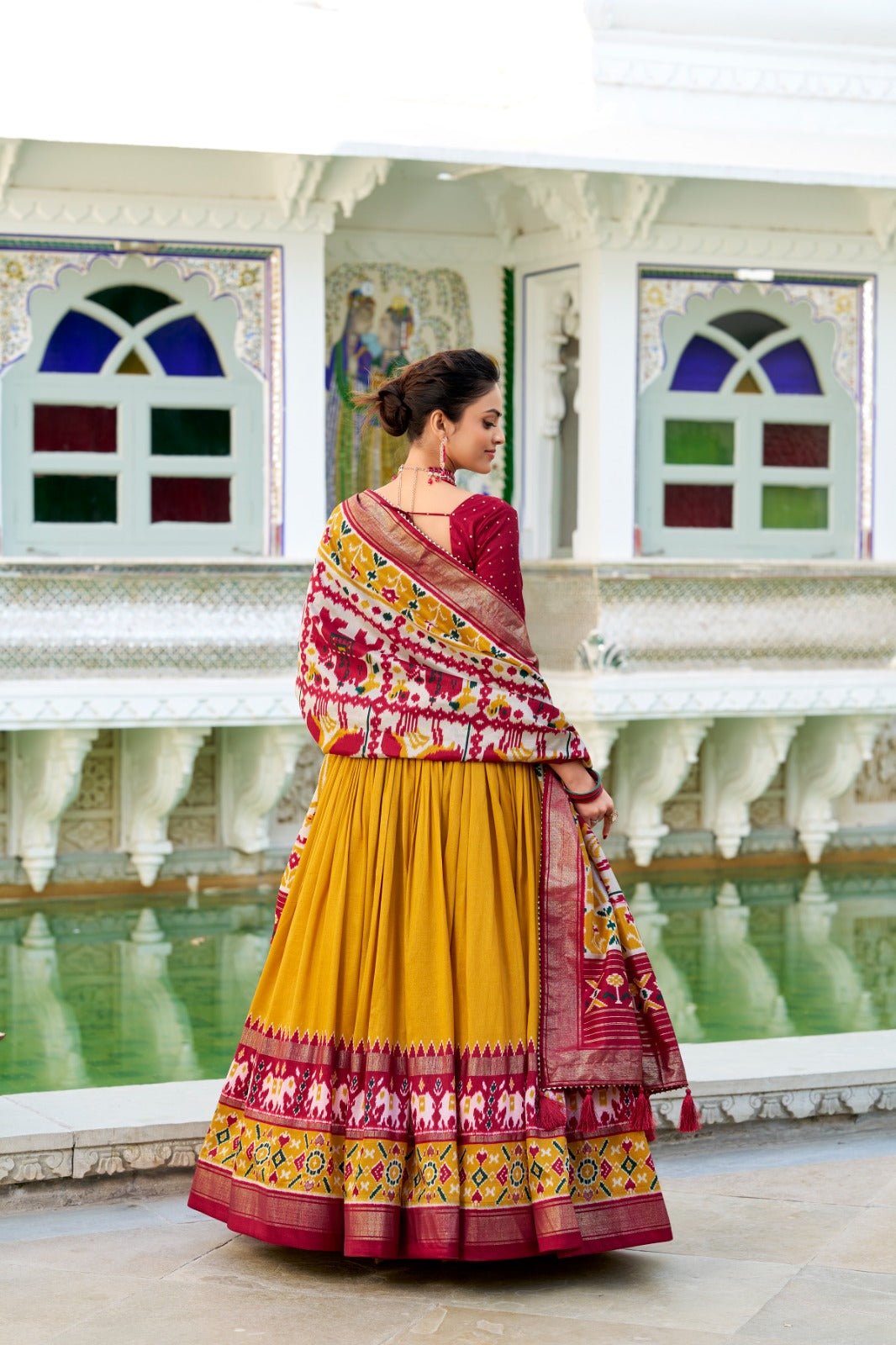 Ayaraethnic Tussar Silk Lehenga Choli