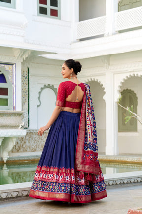 Ayaraethnic Tussar Silk Lehenga Choli