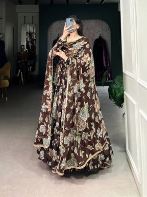 Floral Print Ready-to-Wear Gown