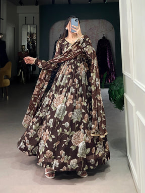 Floral Print Ready-to-Wear Gown