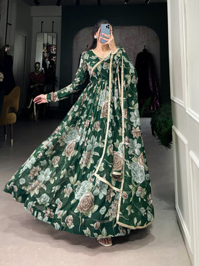Floral Print Ready-to-Wear Gown