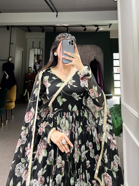 Floral Print Ready-to-Wear Gown