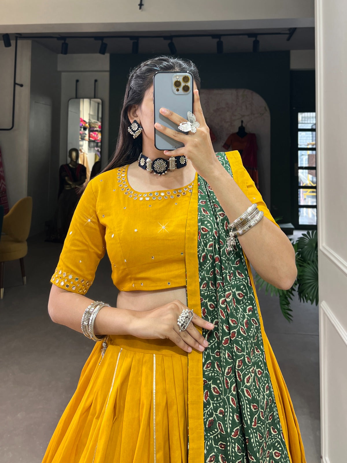 Cotton with Gota Patti Lehenga Choli