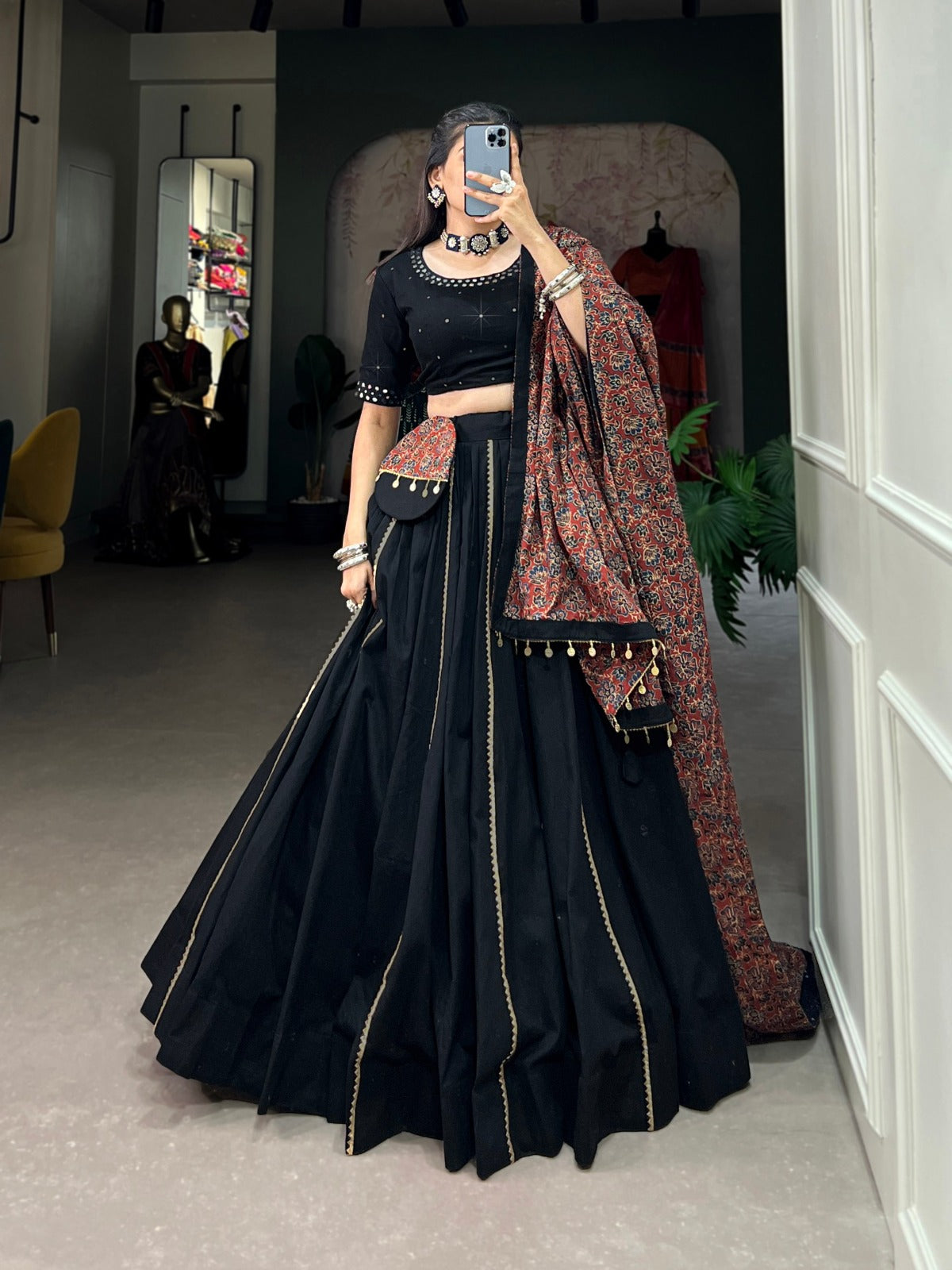 Cotton with Gota Patti Lehenga Choli
