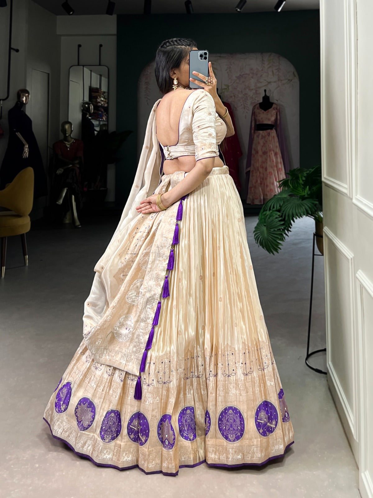 Pure Shimmer Handcrafted Lehenga Choli