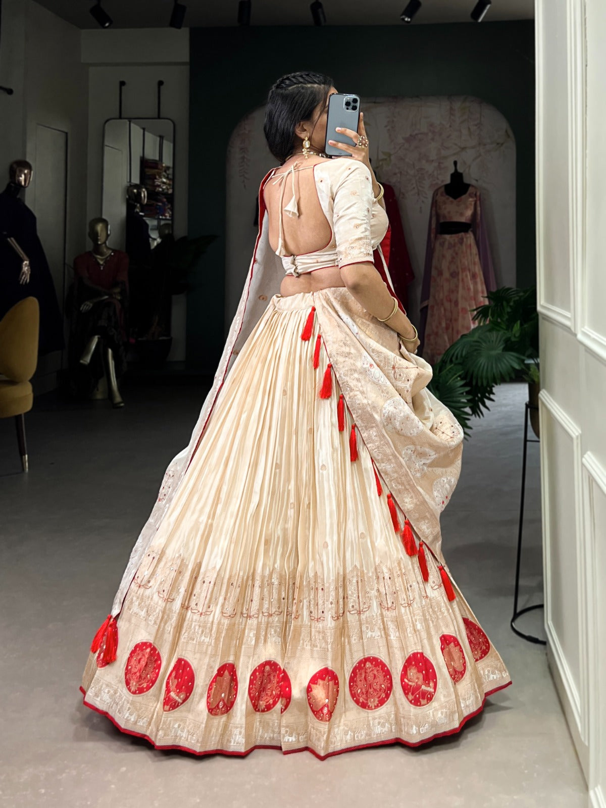 Pure Shimmer Handcrafted Lehenga Choli