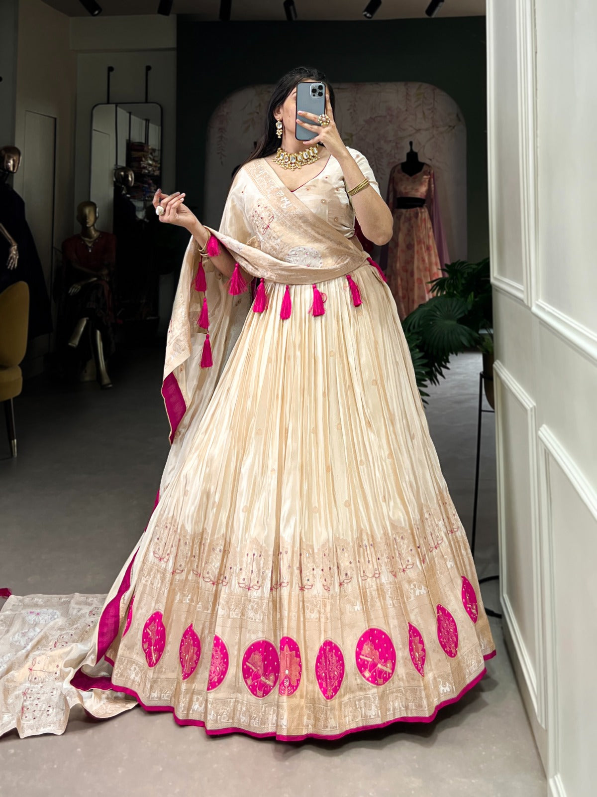 Pure Shimmer Handcrafted Lehenga Choli