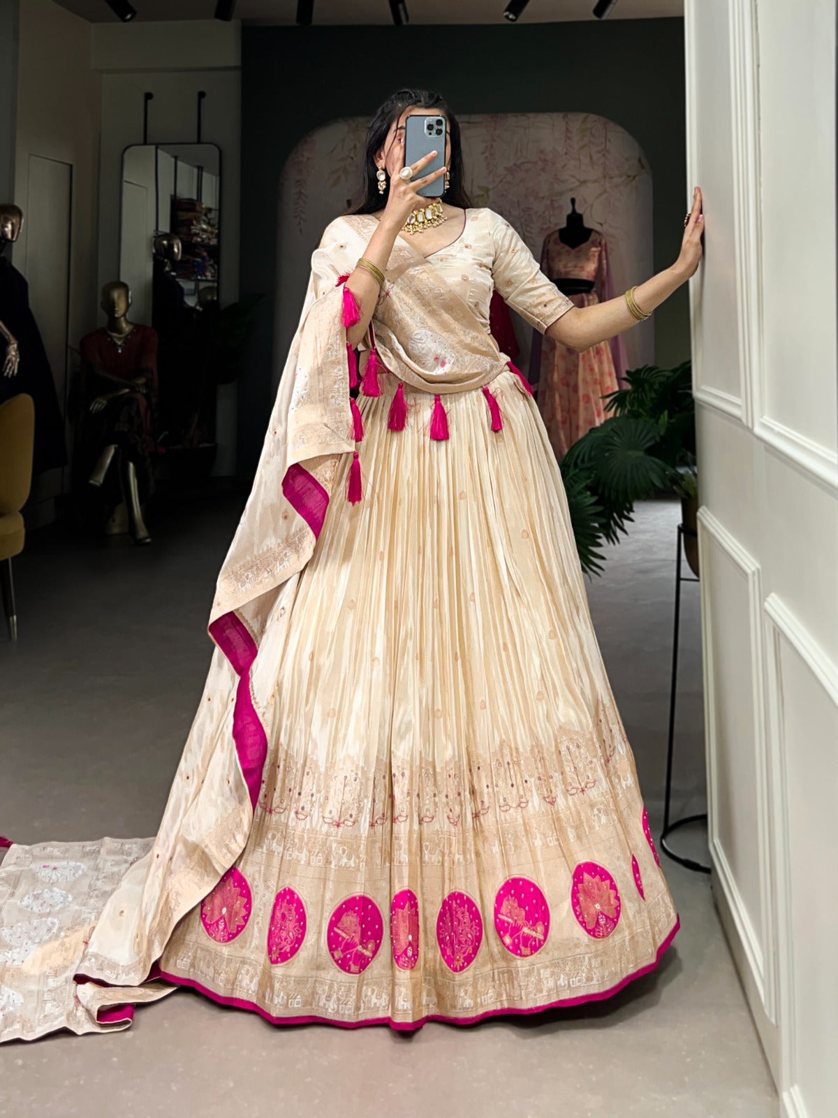 Pure Shimmer Handcrafted Lehenga Choli