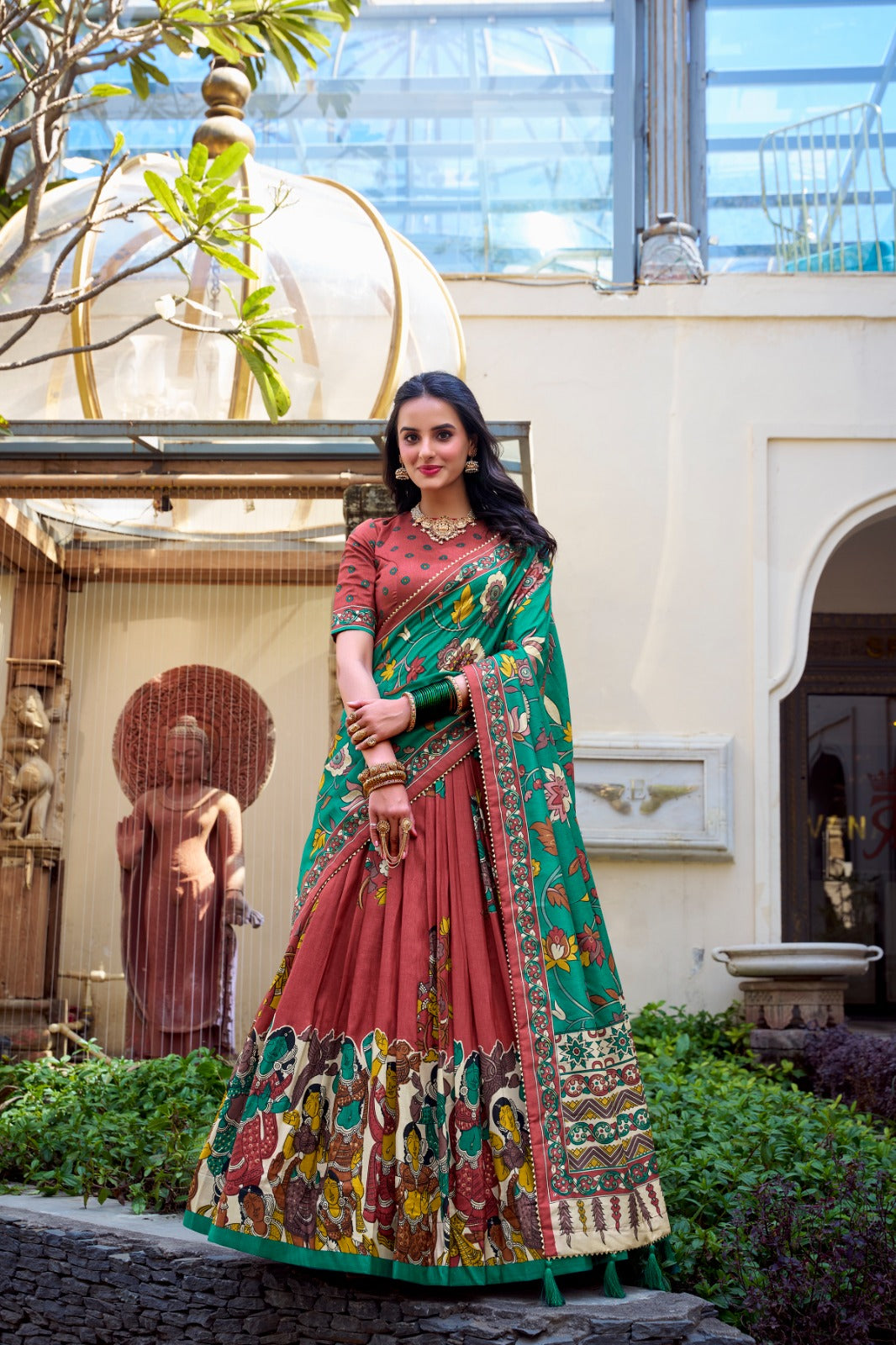 Tussar Silk Lehenga Choli