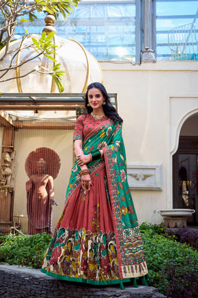 Tussar Silk Lehenga Choli