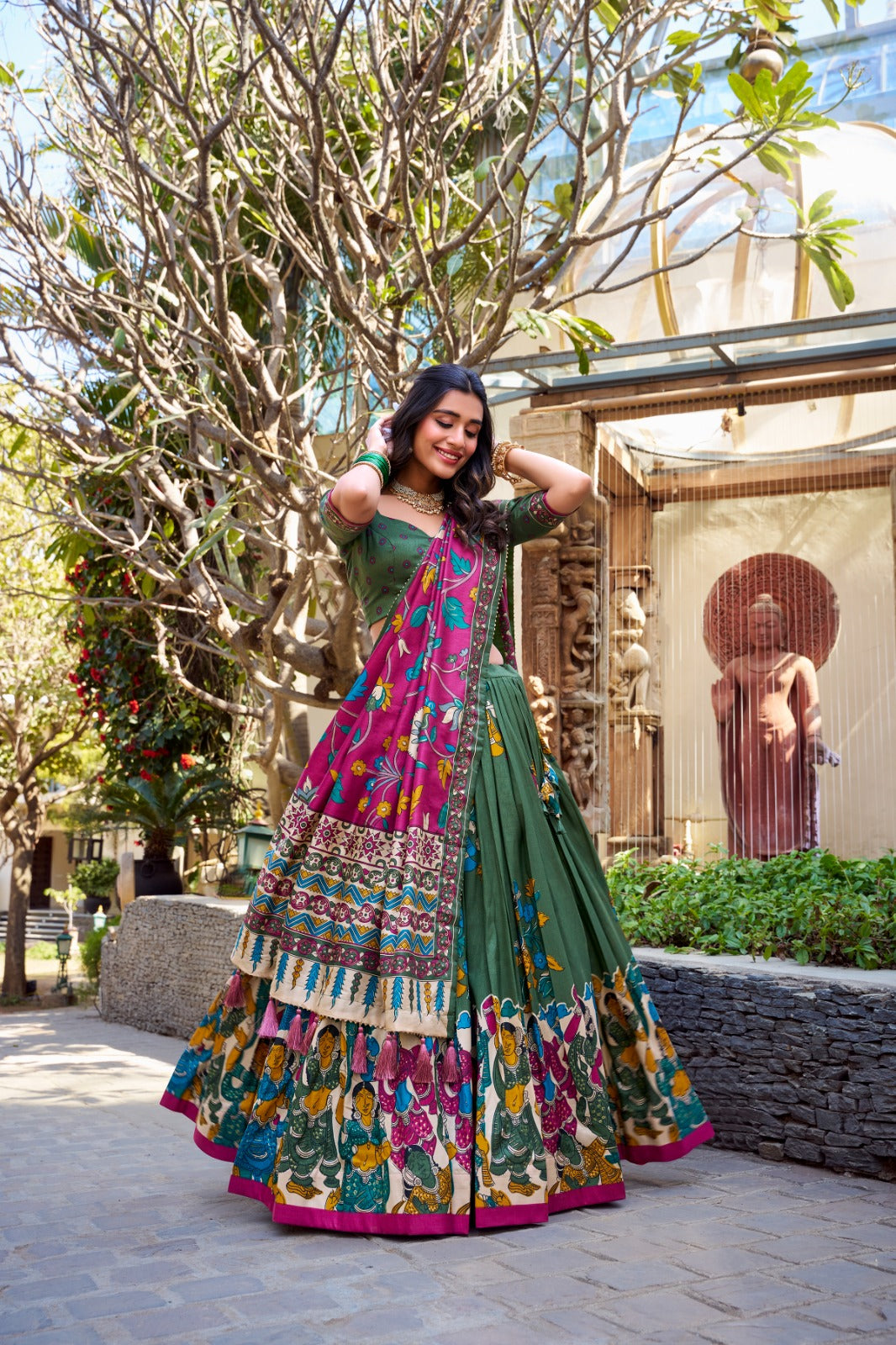 Tussar Silk Lehenga Choli