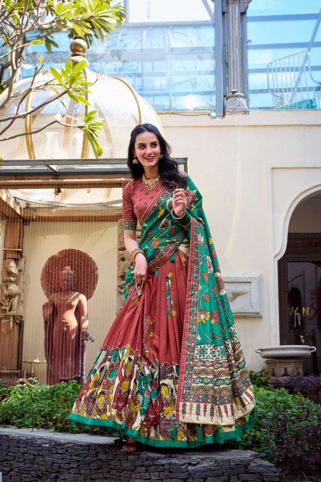 Tussar Silk Lehenga Choli