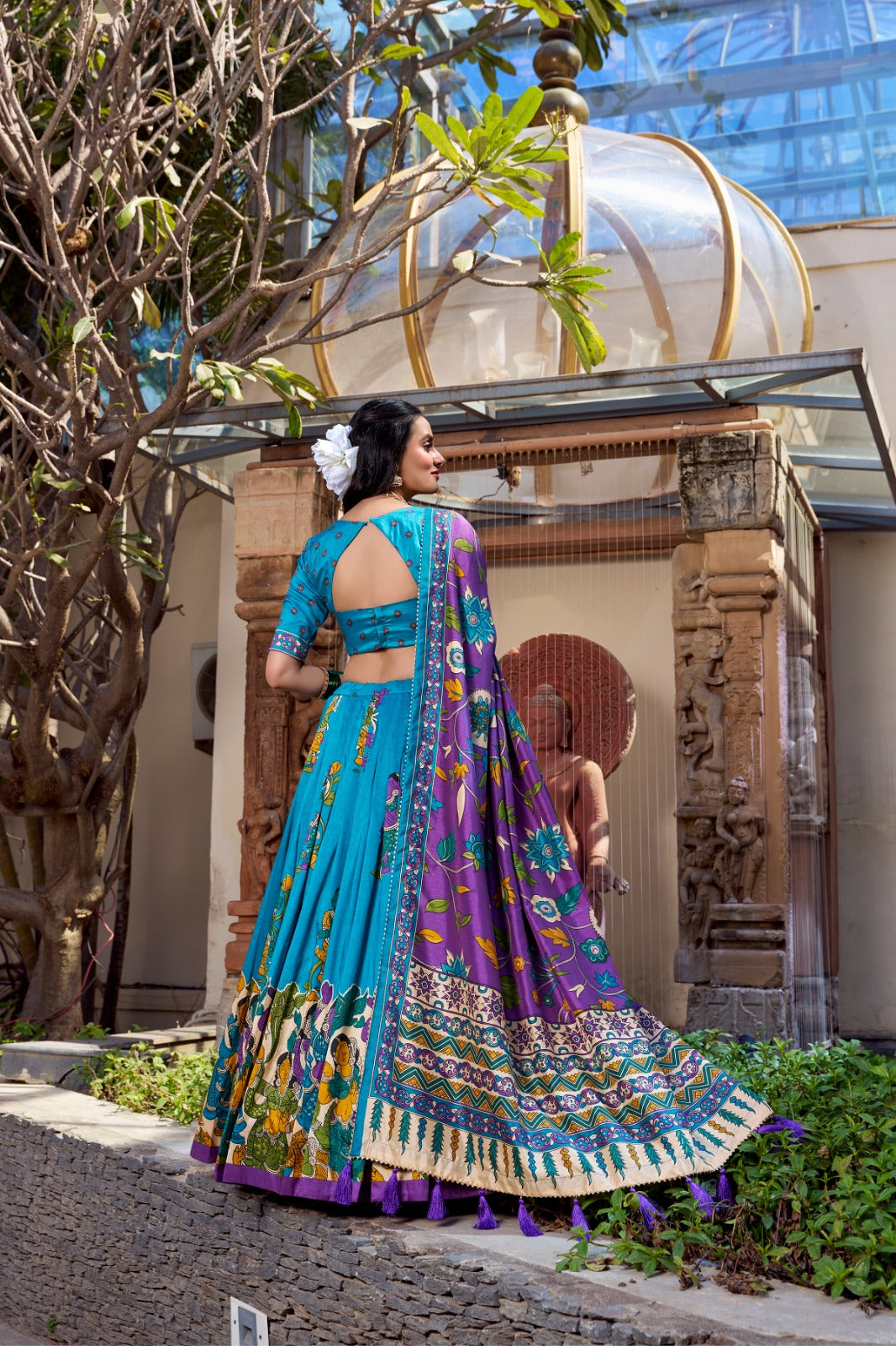 Tussar Silk Lehenga Choli