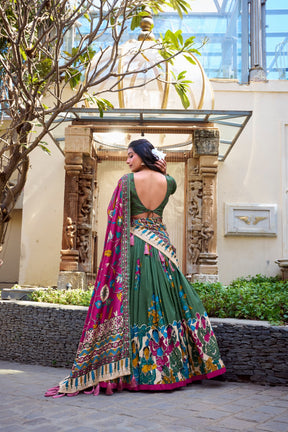 Tussar Silk Lehenga Choli